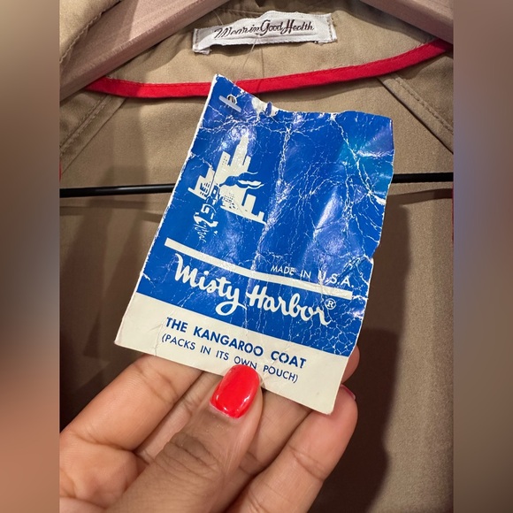 Vintage Belted Trench The Kangaroo Coat By Misty Harbor Mariner III - Picture 6 of 14